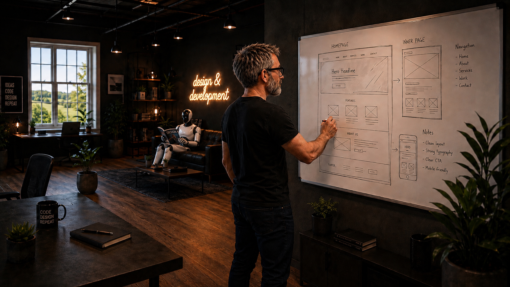 Jeremy working with AI